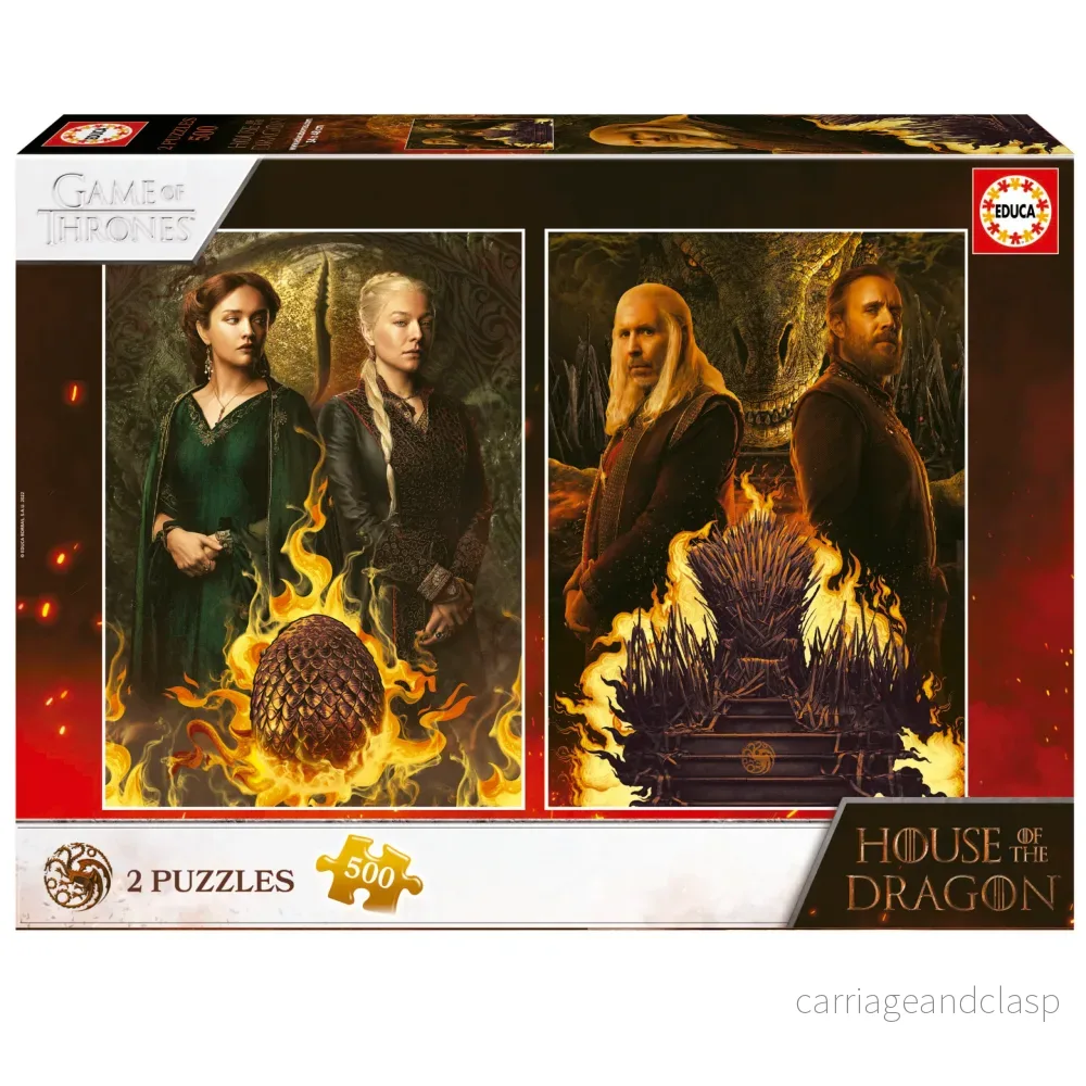 Educa® - 2×500 House Of The Dragon
