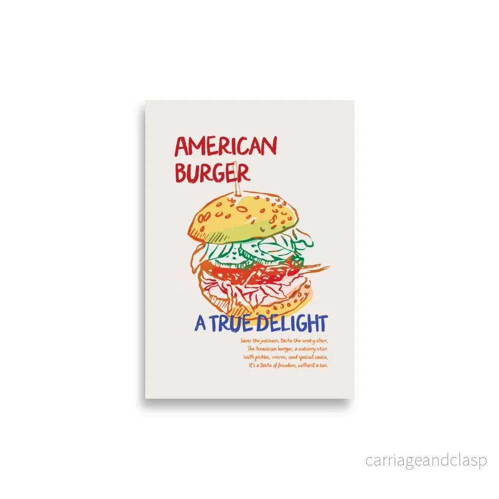 Amerikansk Burger, En Sann Njutning | Veska Amerikansk Burger, En Sann Njutning | Veska