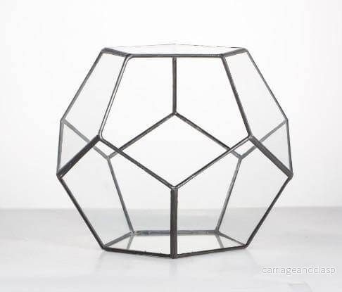 Geometrisk terrarium glasvas | Veska - Bild 2