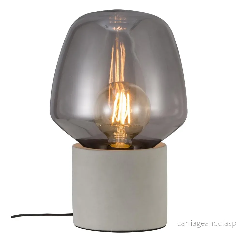 Veska | Elegant CementGlo Petite Table Lamp - för en Lyxig Interiör - Bild 2