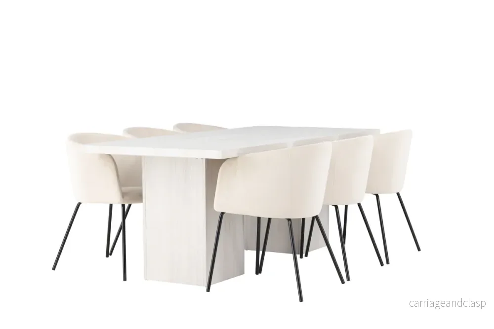 Berit & Olga Matgrupp Beige/Vit - Bild 2