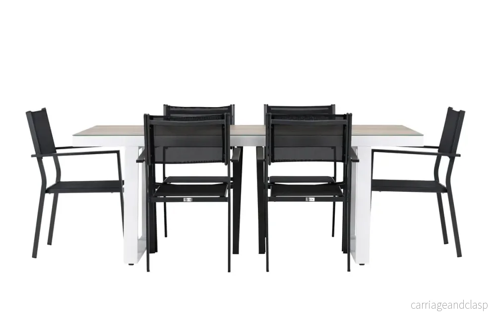 Copacabana & Merlo Matgrupp Svart/Vit - Bild 2