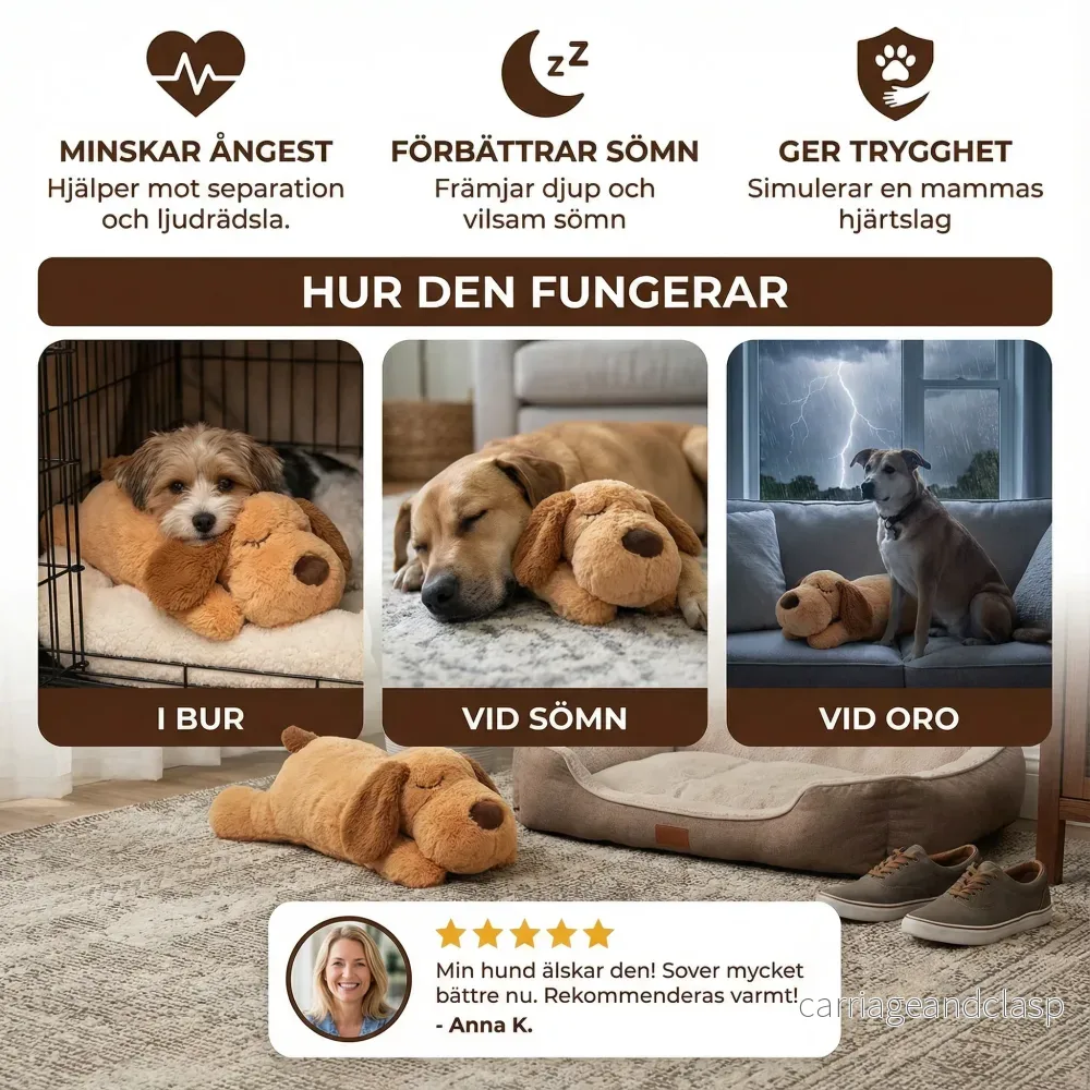 Lugnande hjärtslags-gosdjur för husdjur – Ångestlindrande & stressreducerande - Bild 3