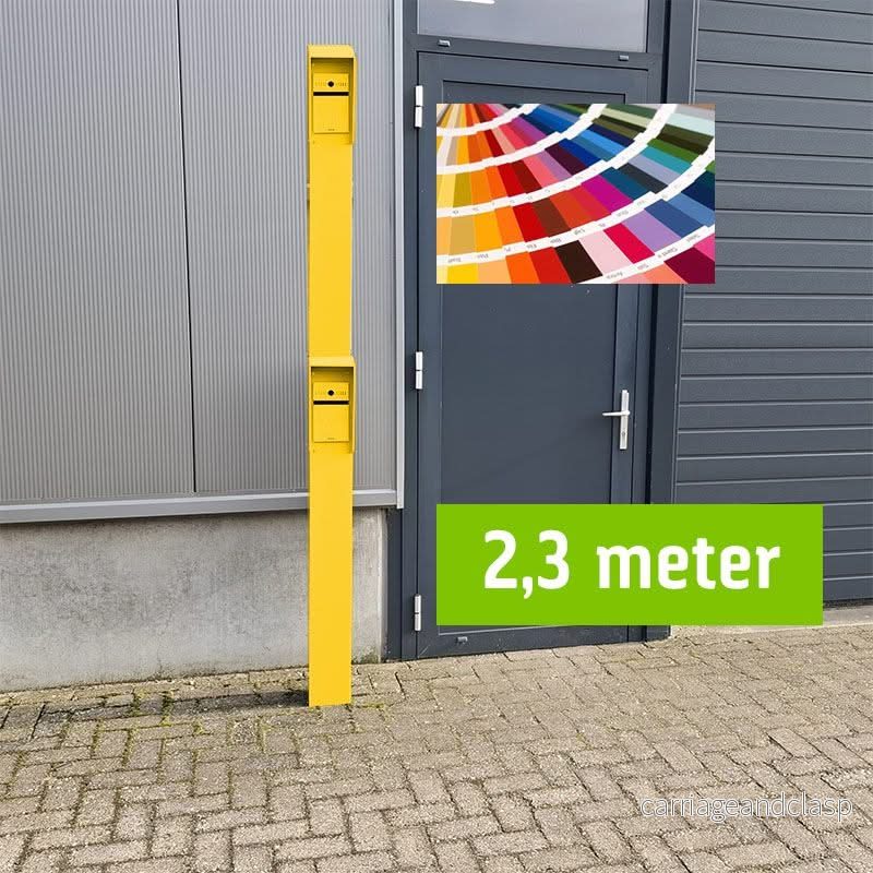 AlarmsystemExpert.co.uk Intercom-stolpe 230cm, 15x15cm Pulverlackerad med dubbla lager - Bild 3