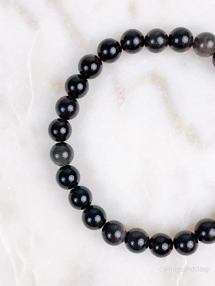Silver Obsidian Armband (Herr) - Bild 2
