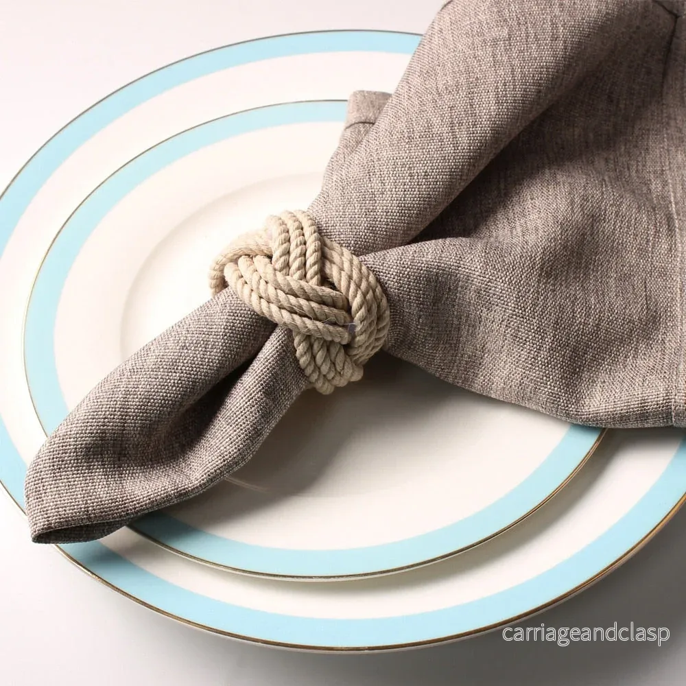 Flätad Jute Servettring – Set om 10 | Veska Flätad Jute Servettring – Set om 10 | Veska