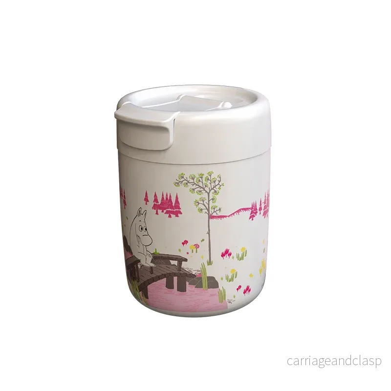MOOMIN - Mumin Termosmugg / Vacuum Cup 320 ml - Vit/Rosa - Bild 2