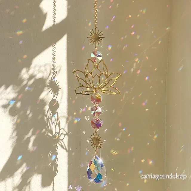 Lotus Crystal Solfångare Regnbågens Prisma | Veska