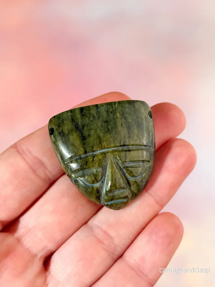 Nefritjade Mayamaskin (Nr. 5) - Bild 2