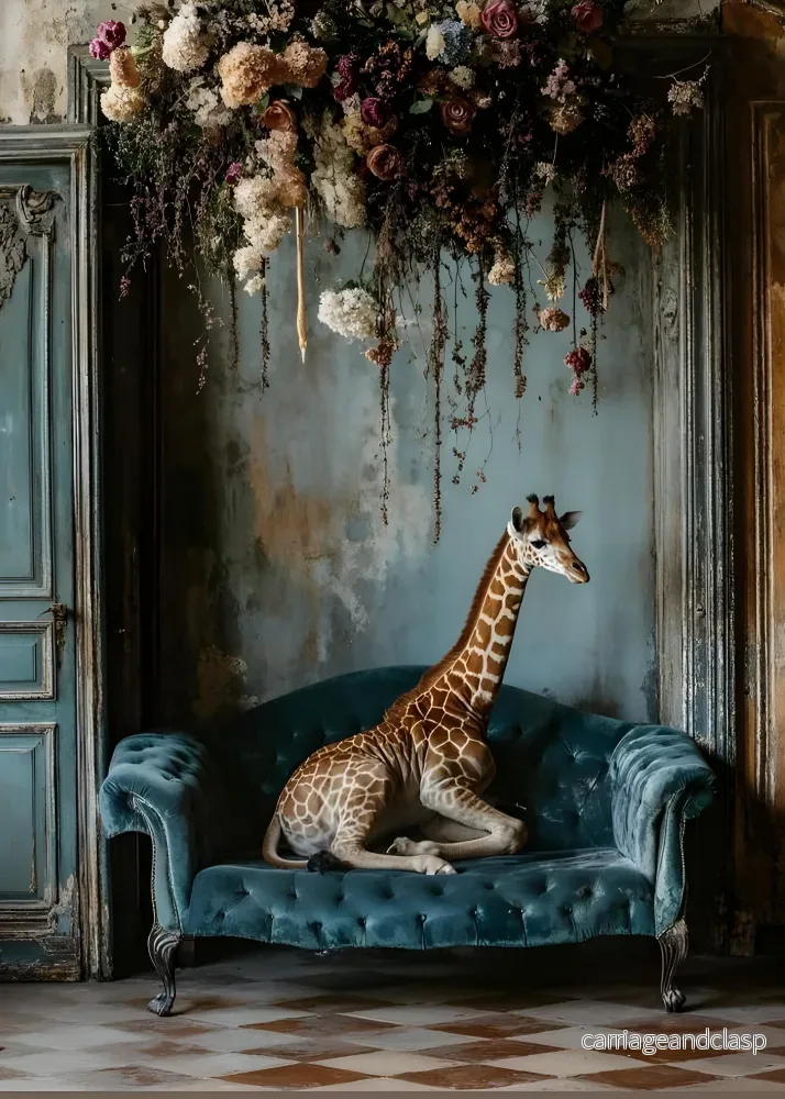 Giraff i soffa