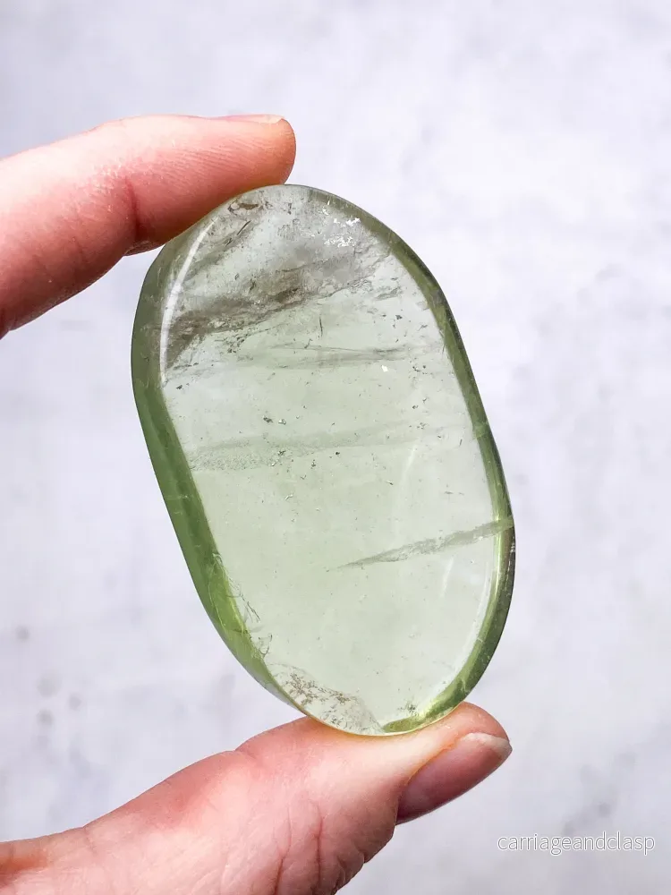 Grön äpple Fluorit Palmsten (nr 3) (Exklusiv)