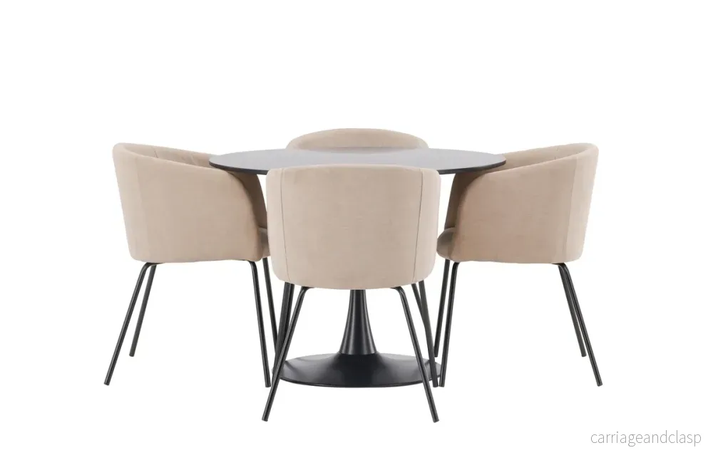 Berit & Glade Matgrupp Beige/Svart - Bild 3