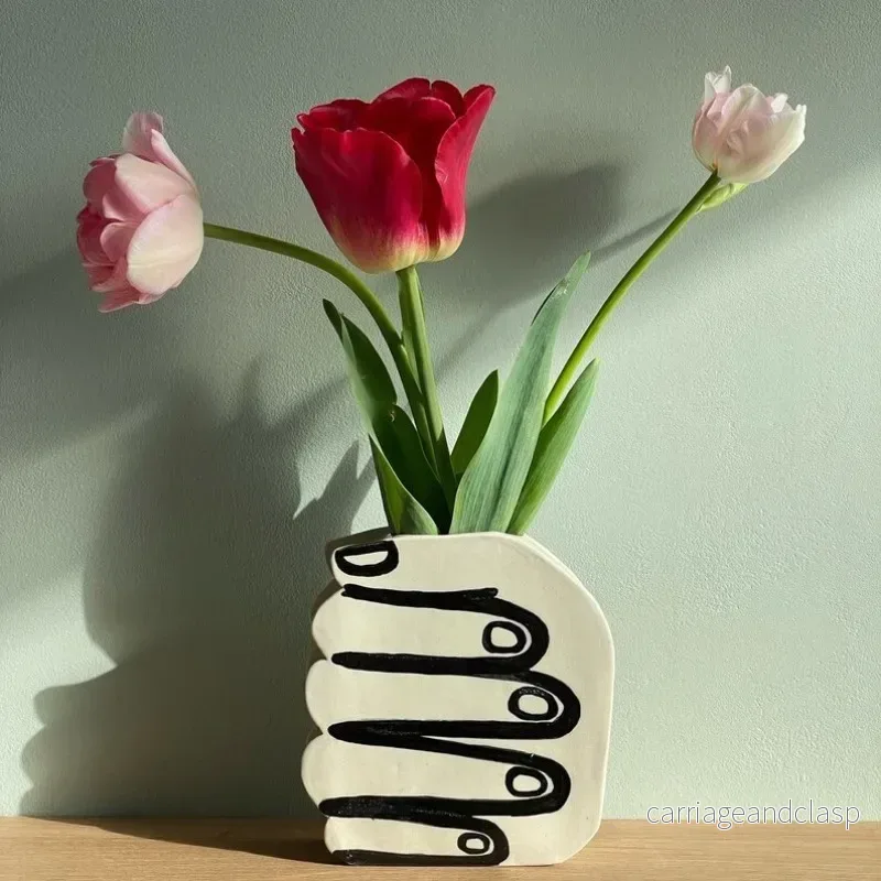 Hand Hållande Blommor Vasu | Veska - Bild 3