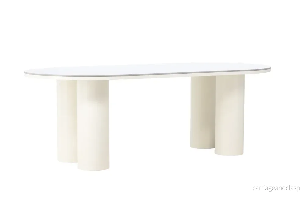 Havstenssund Rektangulära Matbord 220 x 110 Vit - Bild 2