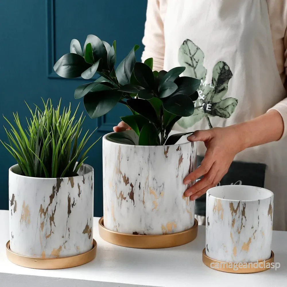 Labyrint Veskaomkruka Kollektion | Stiliga Växtbehållare | Dekorativ Design | Olika Storlekar | Veska