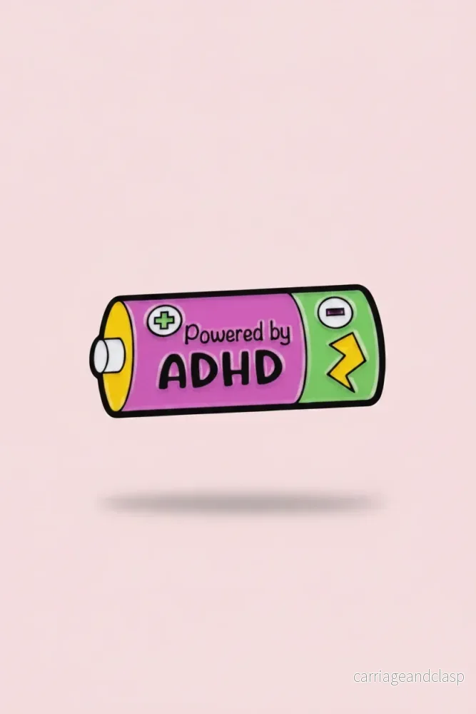 Klistermärke ”Powered by ADHD”