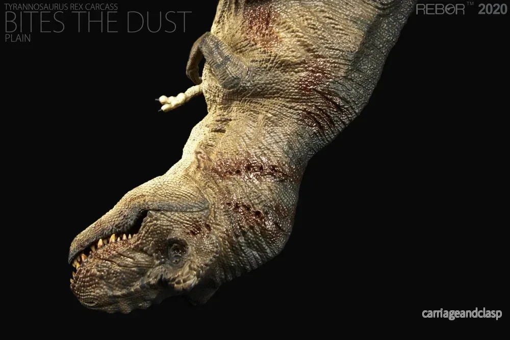 REBOR 1:35 Male Tyrannosaurus Rex Carcass Bites the Dust Plain - Bild 3