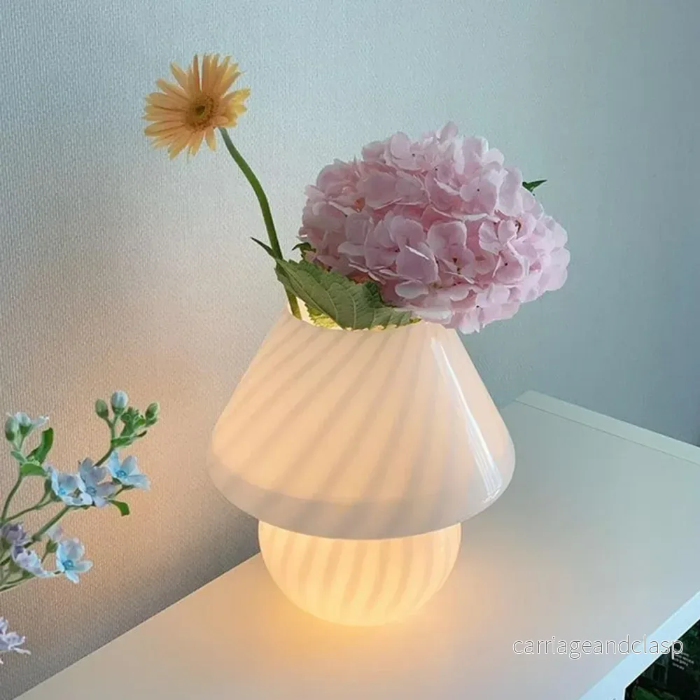 Veska | Murano Bordslampa - Unik Glas Svamp Lampa för Magisk Atmosfär - Bild 2