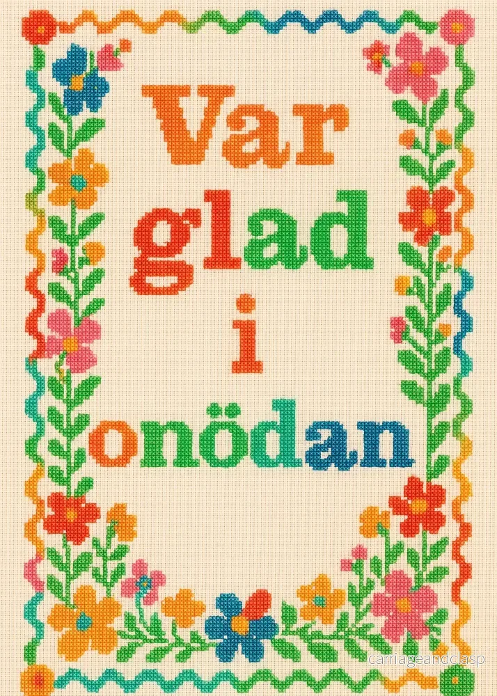 Var glad i onödan...