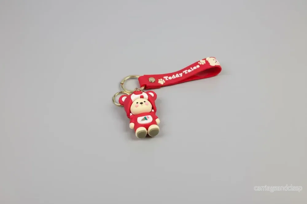 Söt Björn i outfit Nyckelring - Teddy Tales - Bild 3