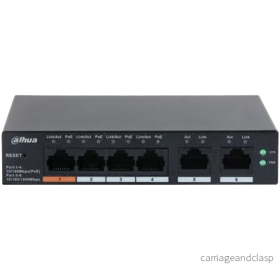 Dahua DH-CS4006-4ET-60, 4xPoE 100Mb-portar, Smart Switch, 2x Uplink Gigabit - Bild 3