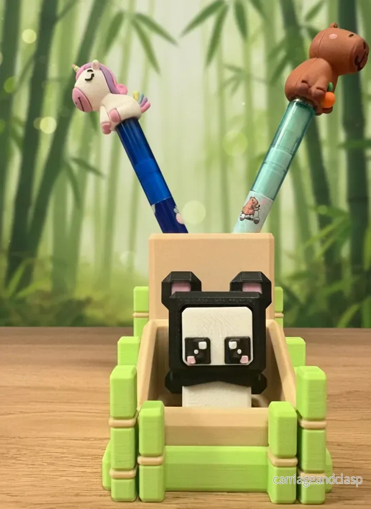 Sött Panda Pennställ med Clickers - Bild 3