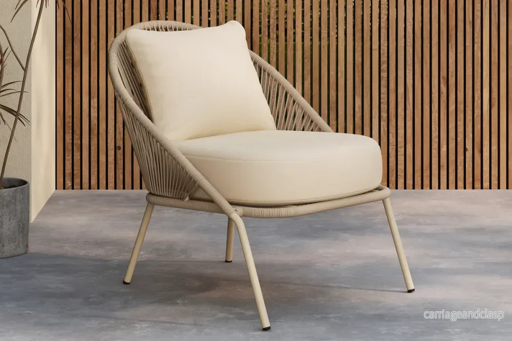 Lindos Loungefåtölj Beige