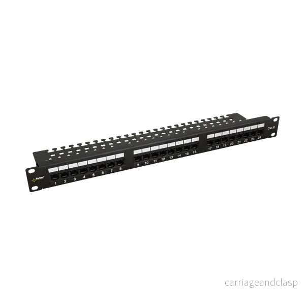 Pulsar RP-U24V6, Patchpanel 1HE 24 portar UTP Cat5/6