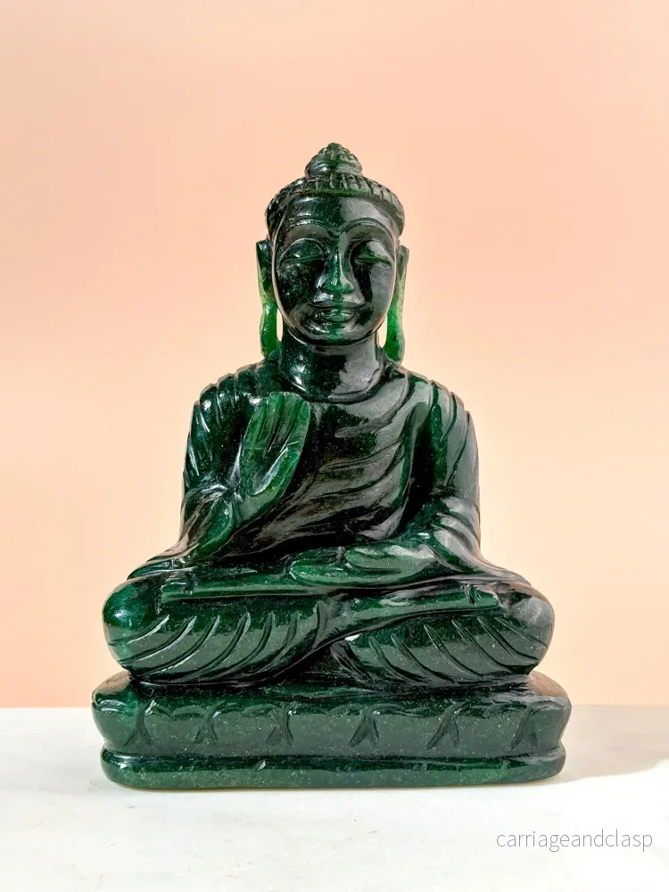 Grön aventurin-buddha (nr 1)
