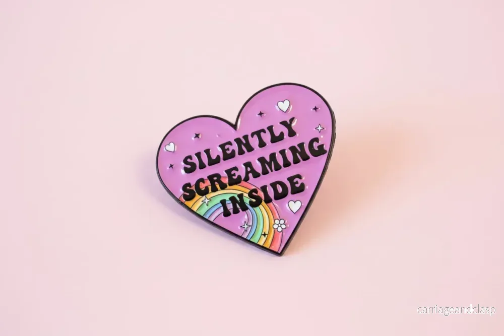 Pin – ”Silently screaming inside” Pin – ”Silently screaming inside”