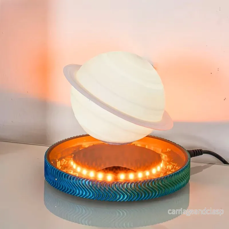 3D Saturn Rymden Älskare Magnetiskt Svävande Lampa | Veska - Bild 3