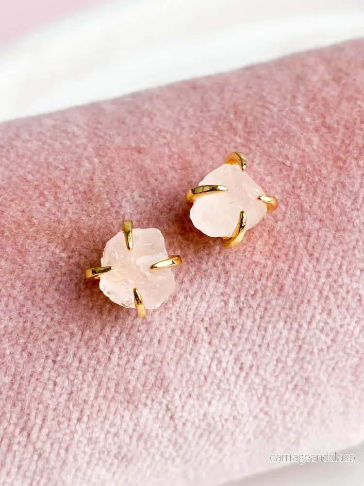Akvamarin – Petite Heart – Guld
