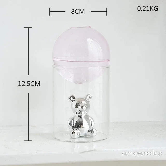Transparent dubbelglas terrarium konstvas | Veska Transparent dubbelglas terrarium konstvas | Veska