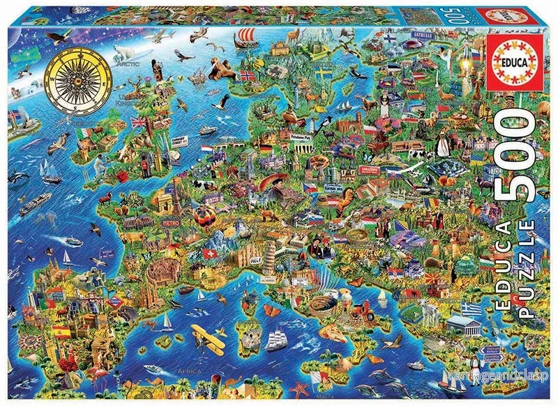 Educa® - 500 Crazy European Map - Bild 2