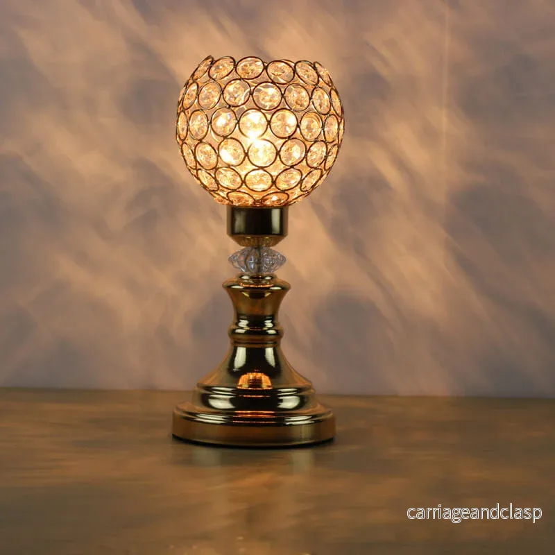 Europeisk lyx kristallboll 1-ljuskonst bordslampa | Veska - Bild 2