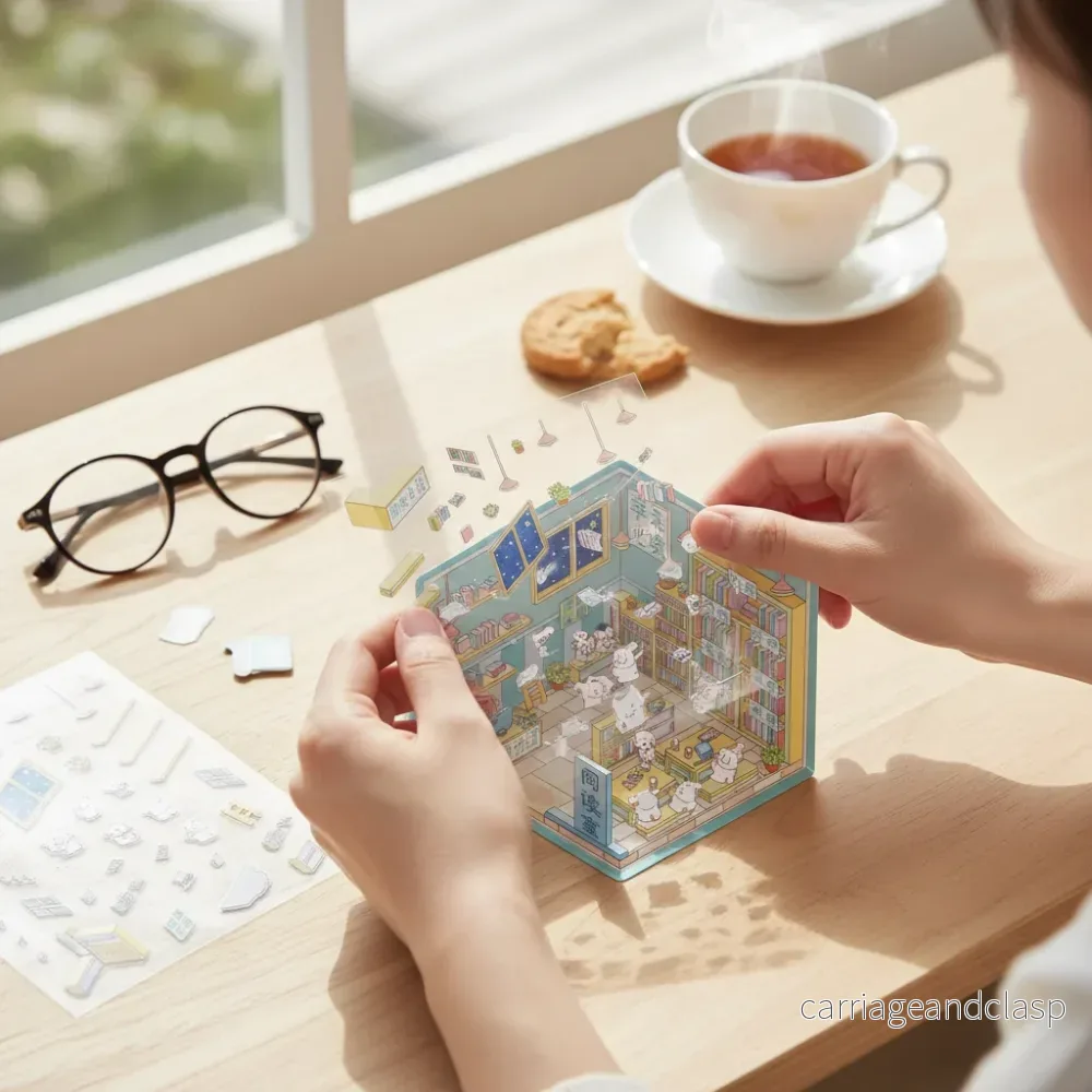 3D Scen Kawaii Klistermärken - Bibliotek - Bild 2