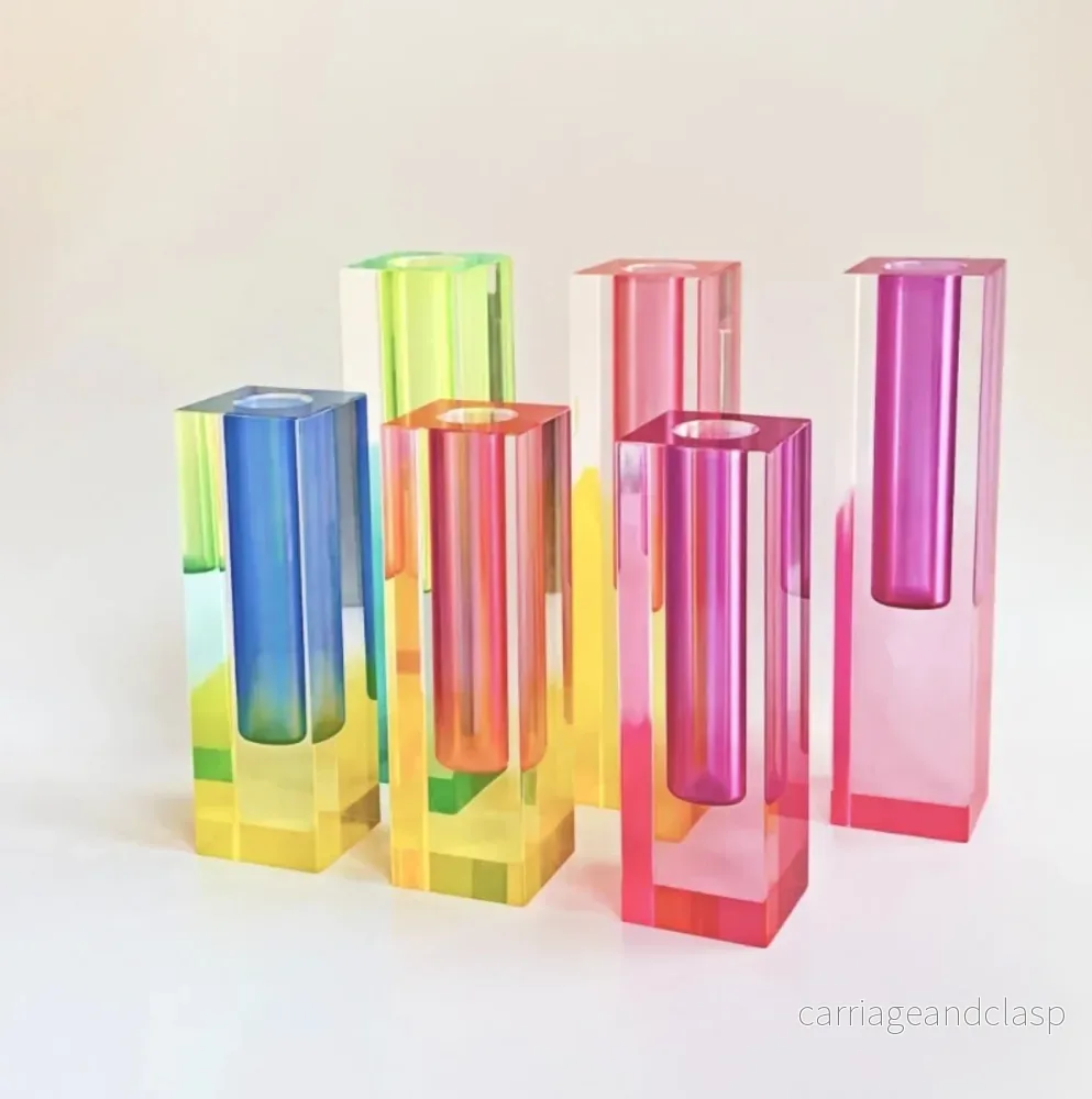 LumiForm Prisma Akryl Vaso & Organizer med Modern Design | Veska - Bild 2