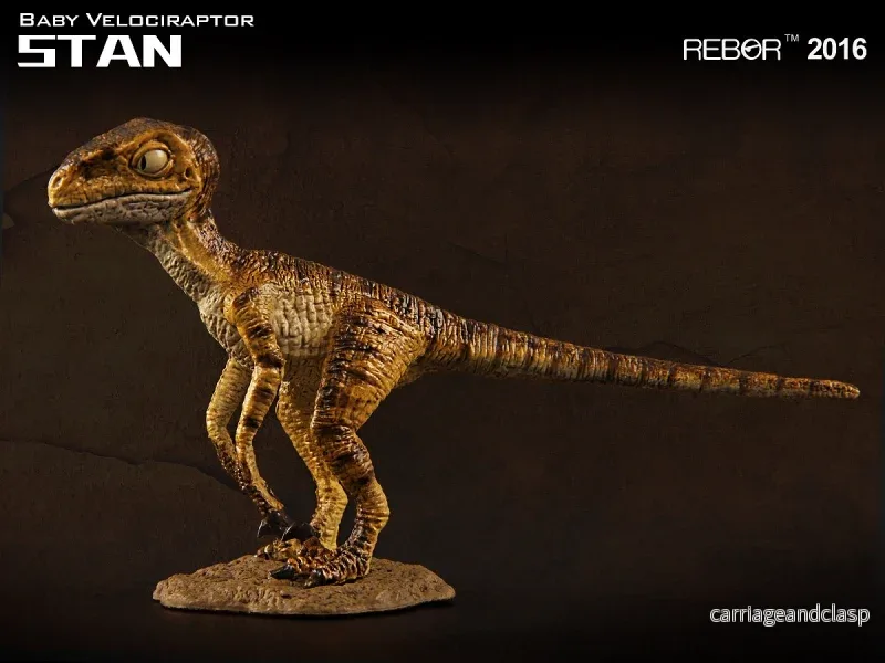 REBOR 1:18 Baby Velociraptor Museum Class Replica Stan