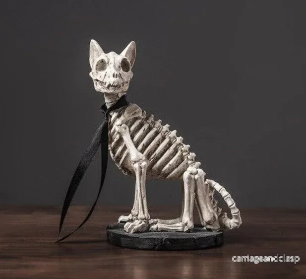 Retro Skull Dog Statue | Veska