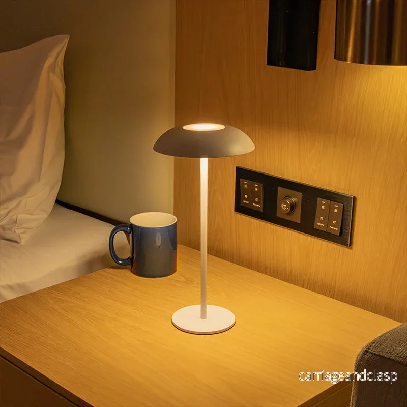 Orbella trådlös LED-bordslampa med touch-kontroll – Elegant runt modernt design | Veska - Bild 2