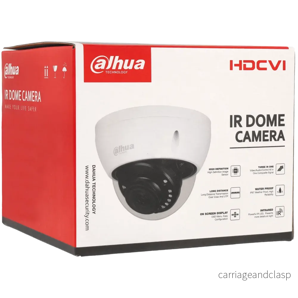 Dahua HAC-HDBW1500E-S2, 5MP 2,8mm HD-CVI Dome-kamera - Bild 2