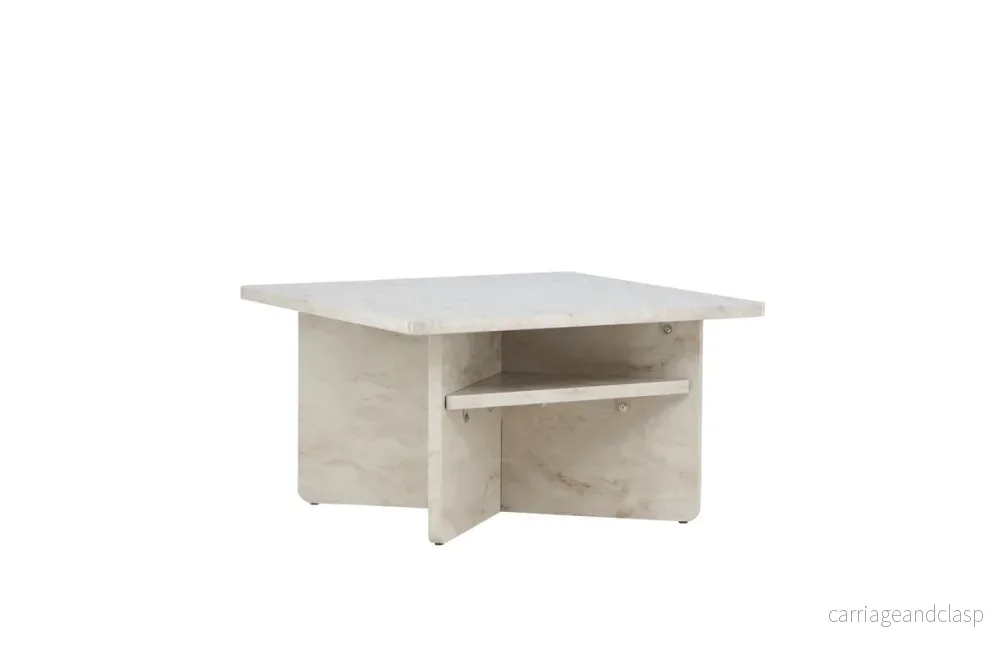 Ålesund Soffbord 75x75cm Beige - Bild 2