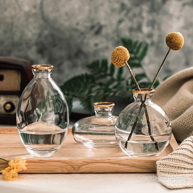 Rousseau Glass Vase Trio | Veska