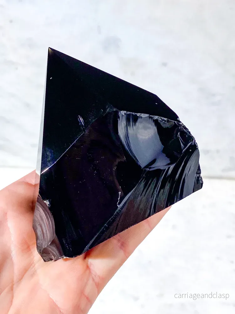Obsidian med polerad spets (nr 2) - Bild 3