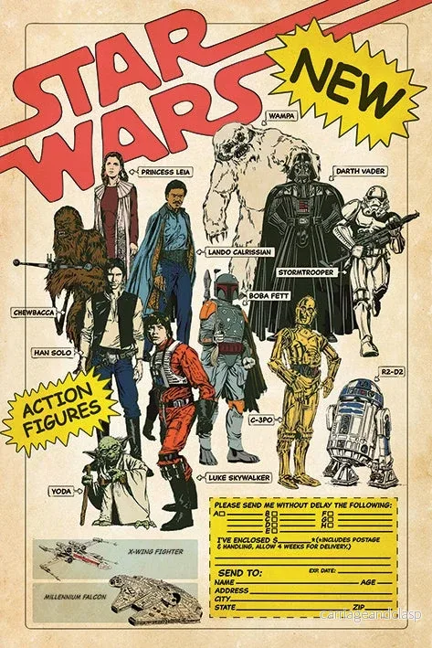Star Wars - Action Figures Maxi Poster