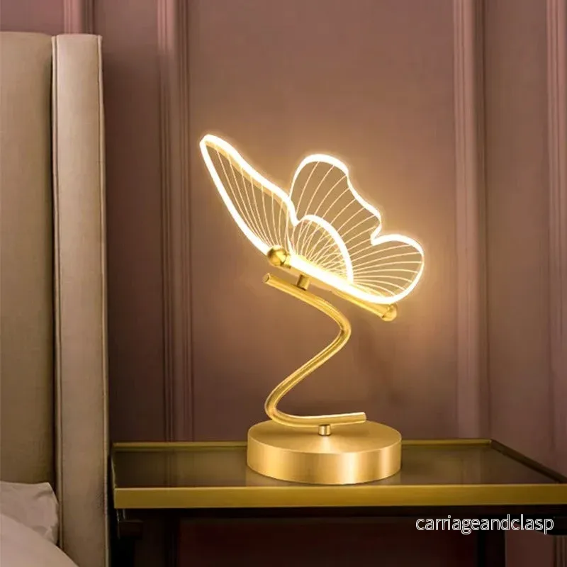 Aetherwing™ | LED Fjäril Bords lamp | Modern Design med Justerbar Ljusstyrka | Perfekt för Vardagsrum & Sovrum | Veska - Bild 3