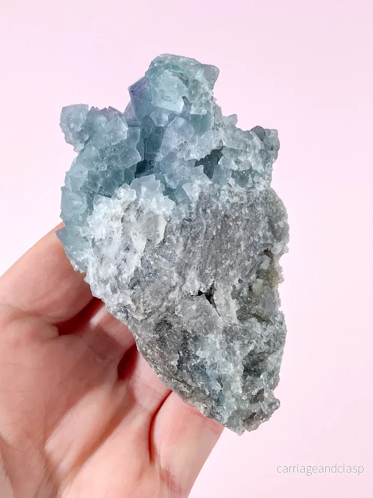 Blågrön Fluoritkluster (Nr. 6) - Bild 2