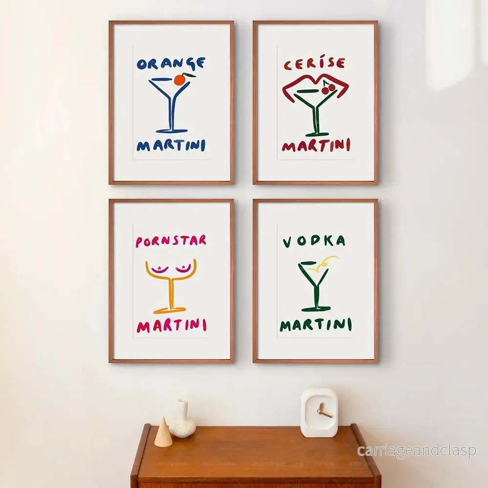 Cocktail Hour Väggkonst | Veska Cocktail Hour Väggkonst | Veska