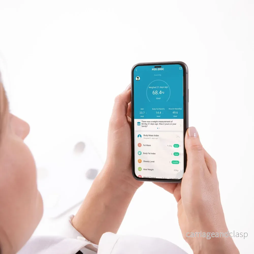Lanaform PDS-200C – Smart personvåg med app, kroppssammansättning och Bluetooth - Bild 2