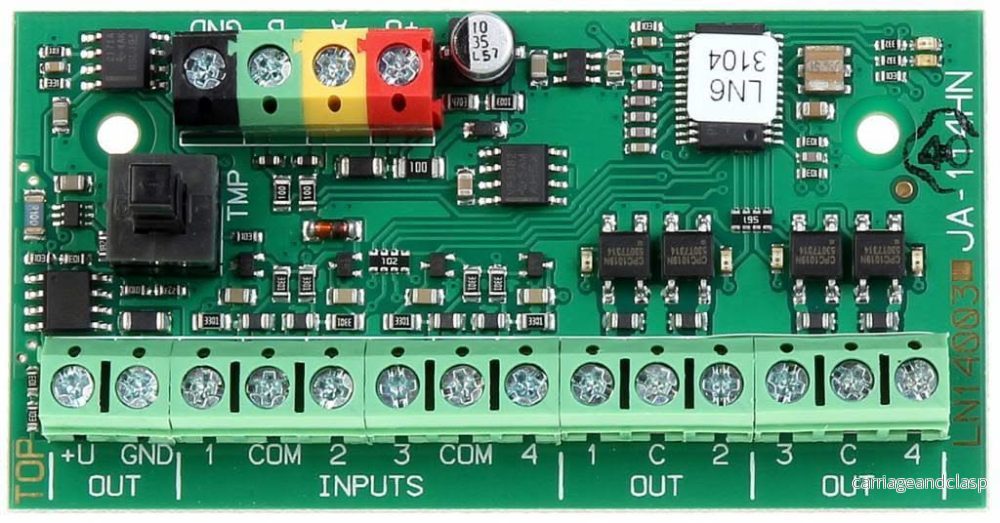 Jablotron JA-114HN BUS-anslutningsmodul med 4 in- och utgångar - Bild 2